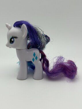 My Little Pony (MLP) Rarity Tinsel Shimmer Hair 2010 3" (SKU: 703TO)